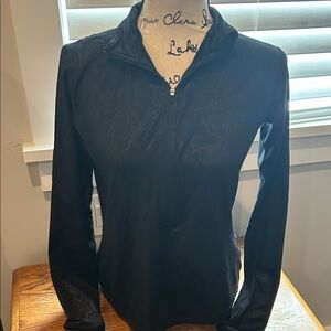 Nike Women's Black Quarter-Zip Sweatshirt